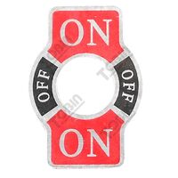 Toggle Switch On/Off/On Label | Clear Legend Plate | Durable Design | by Tobin