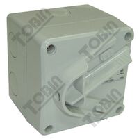 Isolator Enclosed IP66 1 Gang 20A Lockable | Weatherproof & Durable | by Tobin