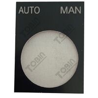 Pushbutton Legend Plate Auto-Man | Durable Plastic | Clear Identification | Easy Installation | by Tobin