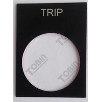 Pushbutton Legend Plate Trip | Durable Plastic | Clear 'Trip' Label | Compatible with Standard Switch Sizes | by Tobin