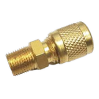Schrader Union  -1/4 Schrader X 1/8 NPT incl.Cap &  Core