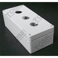 Pushbutton Enclosure Aluminium | Durable 2-Hole Design | 57mm Depth | by Tobin