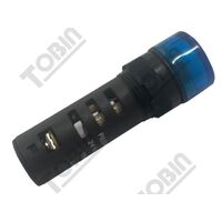Pilot Light 16mm LED | 24VAC/DC Operation | Blue Indicator Light | by Tobin