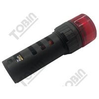 Pilot Light 16mm LED | 24VAC/DC Operation | Red Indicator Light | Low Power Consumption | by Tobin
