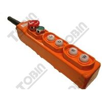 Hoist Switch Waterproof 4 Button | IP65 Rated | Emergency Stop | Robust Construction | by Tobin