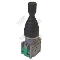 Joystick 2 Position Spring Return | 22mm Diameter | 2 Normally Open Contacts | by Tobin
