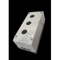 Pushbutton Enclosure Plastic 3 Hole | 22mm Size | Durable Construction | Ideal for Control Circuits | by Tobin
