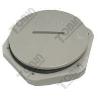 Enclosure Accessory Blanking Plug | M40 Plastic Screwed Design | Durable Nylon Construction | Secure Lock Nut | by Tobin