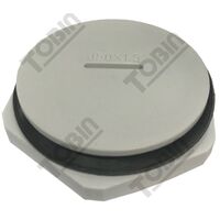Enclosure Accessory Blanking Plug | M50 Plastic Screwed Design | Durable Nylon Construction | Secure Lock Nut | by Tobin