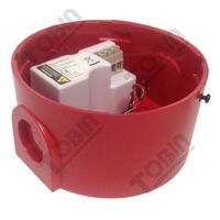 Siren 110/240VAC Plastic Base | IP65 Rated | Red Color | by Tobin