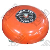 240VAC Industrial Alarm Bell | 6 Inch Diameter | 95dB Sound Output | Red Color | by Tobin