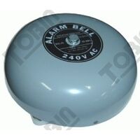 240VAC Industrial Bell | 6 Inch Diameter | 95dB Sound Output | Durable Grey Finish | by Tobin