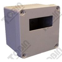 ABS Enclosure 125x125x100mm | IP65 Rated | 71x29mm Cut-Out | by Tobin