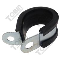 Fixing Clip 25mm Steel Clip | Black PVC Liner | Secure Conduit Fixing | by Tobin