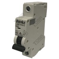 MCB EUREKA 1 Pole 10A D Curve Circuit Breaker | 6kA Breaking Capacity | by Tobin