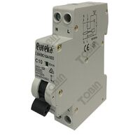 RCBO EUREKA 1 Pole Compact 10A C Curve 6kA 30mA | Enhanced Electrical Safety | by Tobin