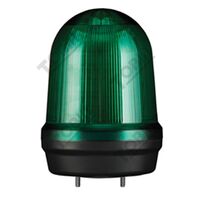 Warning Light IP65 Green LED | 80mm Diameter | 80dB Sound Output | 12-24VDC | by Tobin