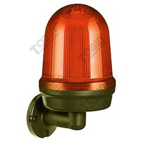 Warning Light IP65 Amber 125mm | 80dB Audible Alarm | 110-240VAC | by Tobin