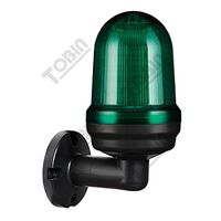 Warning Light IP65 Green 100mm | 80dB Audible Alarm | 12-24VDC | by Tobin