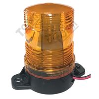 Warning Light H-Duty IP66 Amber 70mm | 12-24V DC | Heavy Duty | by Tobin