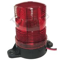 Heavy Duty Warning Light IP66 | Red Revolving Signal | 12-24V DC | 70mm Size | by Tobin