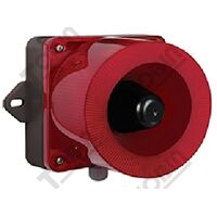 Warning Light IP66 Combo Sounder | 115dB Output | 12-24VDC Power | by Tobin