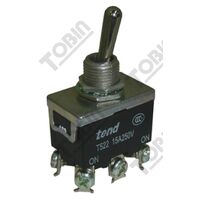 Toggle Switch 15A Double Pole DPDT | On-Momentary-On | Screw Terminal Connections | by Tobin