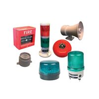 Warning Light IP65 Amber 125mm | 80dB Sound Output | 12-24VDC | by Tobin