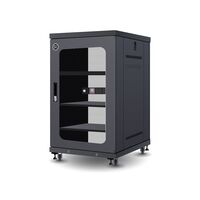 Server Rack Cabinet 18RU | 1000kg Load Capacity | Locking Glass Door & Mesh Door | by SERVEREDGE