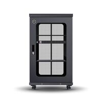 Server Rack Cabinet 22RU | Fully Assembled | Top-Panel Cable Routing | Perforated Doors for Airflow | by SERVEREDGE