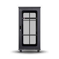 27RU Full Assembled Free Standing Server Cabinet | 500Kg Load Capacity | Locking Doors & Fixed Shelves | by SERVEREDGE