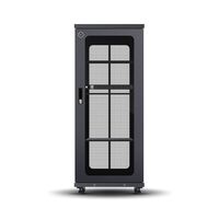 32RU Free Standing Server Cabinet | 750Kg Load Capacity | Locking Doors & Fixed Shelves | by SERVEREDGE