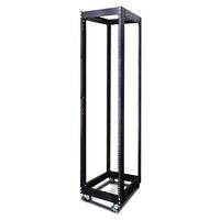 45RU 4 Post Open Frame Rack | Adjustable Depth | Steel Construction | Powder Coated Finish | by SERVEREDGE