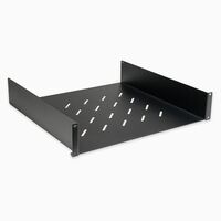 2RU Cantilever Fixed Shelf | 450mm Depth | Steel Construction | Compatible with 19-Inch Racks | by SERVEREDGE
