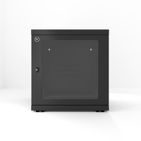 12RU Fully Assembled Wall Mount Cabinet | Locking Door & Adjustable Rails | Space-Saving Design | by SERVEREDGE