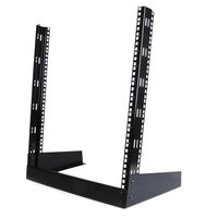 12RU 19 Inch 2 Post Open Frame Rack | Desktop Design | Steel Construction | Powder Coated Finish | by SERVEREDGE