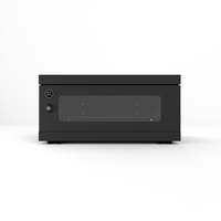 4RU Wall Mount Cabinet | Fully Assembled | Locking Front Door & Side Panels | Adjustable Rack Rails | by SERVEREDGE