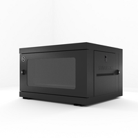 6RU Wall Mount Cabinet | Fully Assembled | Hinged Frame Design | 600mm Width & Depth | by SERVEREDGE