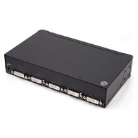 4 Port DVI Video Splitter | Supports 1920x1200 Resolution | Plug and Play | by SERVEREDGE