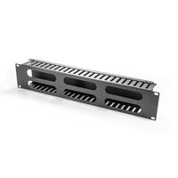 2RU Horizontal 24 Slots Cable Management Rail | Steel Construction | Powder-Coated Finish | Standard Rack Compatible | by SERVEREDGE