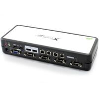 4-Port USB VGA Desktop KVM Switch | Audio Support & USB Hub 2.0 | Includes Cables | by SERVEREDGE
