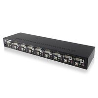 8-Port DVI USB KVM Combo Switch | Audio & Mic Support | USB 2.0 Hub | by SERVEREDGE