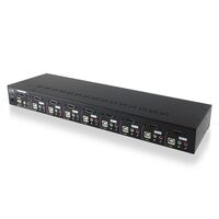 8-Port HDMI USB KVM Combo Switch | Audio & Mic Support | USB Hub 2.0 | by SERVEREDGE