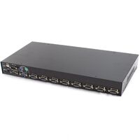 8-Port USB PS/2 VGA Combo KVM Switch | Supports 8 Computers | Push Button & Hotkey Switching | by SERVEREDGE
