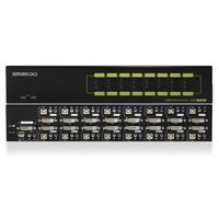 16-Port DVI USB KVM Combo Switch | Audio & Mic Support | USB Hub 2.0 | by SERVEREDGE