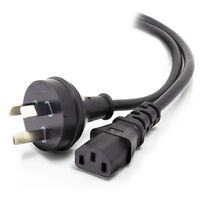 2m Aus 3 Pin Wall to IEC C13 Power Cable | 250V Voltage Rating | 10A Current Rating | Durable Construction | by SERVEREDGE