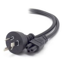 5m Aus 3 Pin Mains Plug to IEC C5 | Australian Standard | Cloverleaf Connector | 250V 10A | by SERVEREDGE