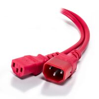 1m IEC C13 to IEC C14 Power Extension Cord | Durable Construction | Flexible Power Extension | by SERVEREDGE