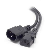 IEC C13 to C14 Computer Power Extension Cord | 0.5m Length | 250V & 10A Rated | Durable Construction | by SERVEREDGE