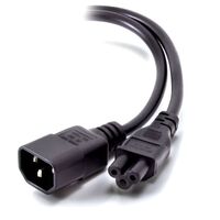2m IEC C14 to IEC C5 Power Cable | Male to Female Connector | Durable Construction | by SERVEREDGE